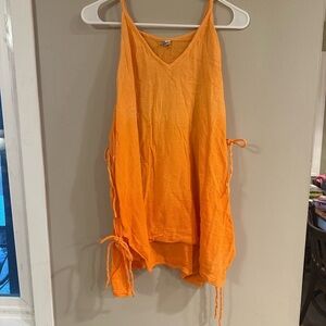 Rip Curl Ombré Orange Beach Cover Up Size M
